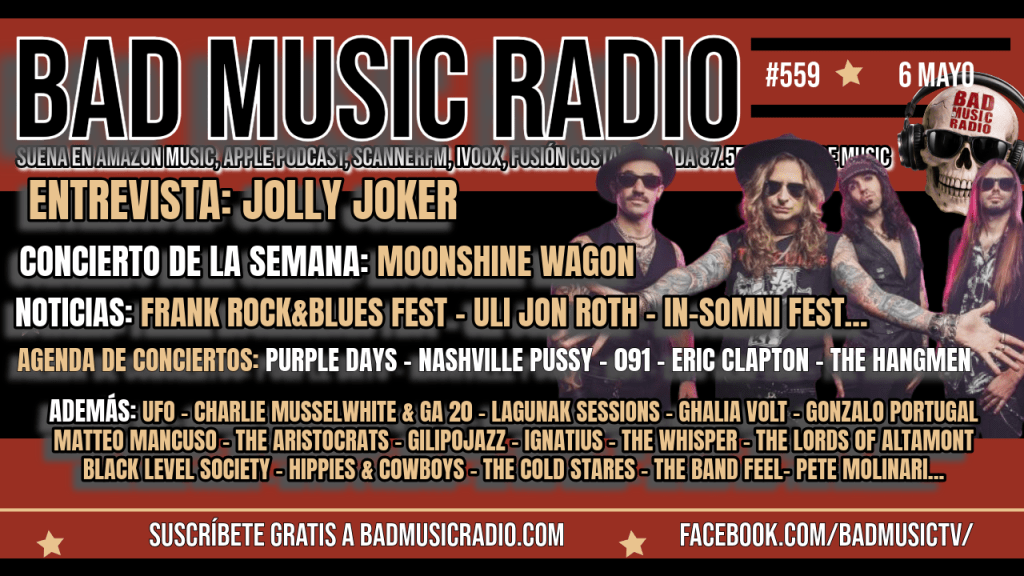 BAD MUSIC RADIO # 559. JOLLY&nbsp;JOKER